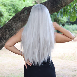Misty Horizon | Synthetic Wig | Silver  | 28 inches