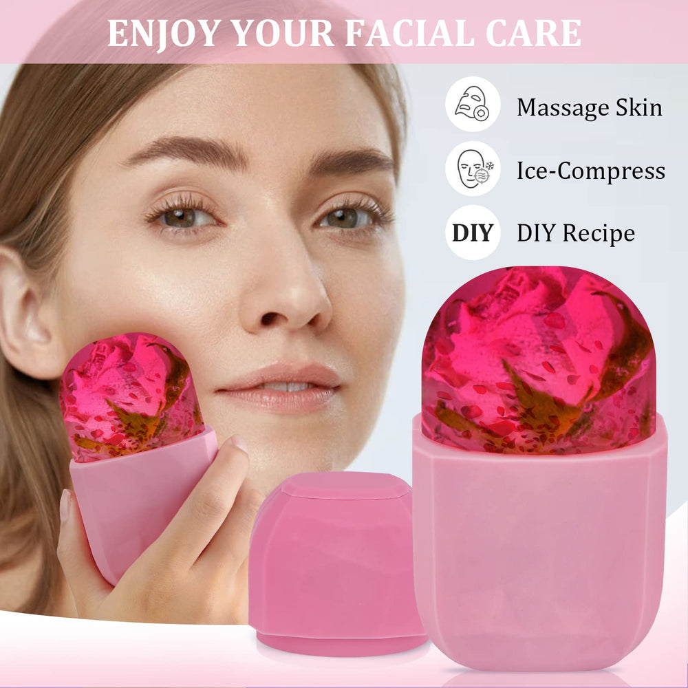 Ice Roller for Face - Silicone Face Ice Mold Skin Care Facial Ice Roller